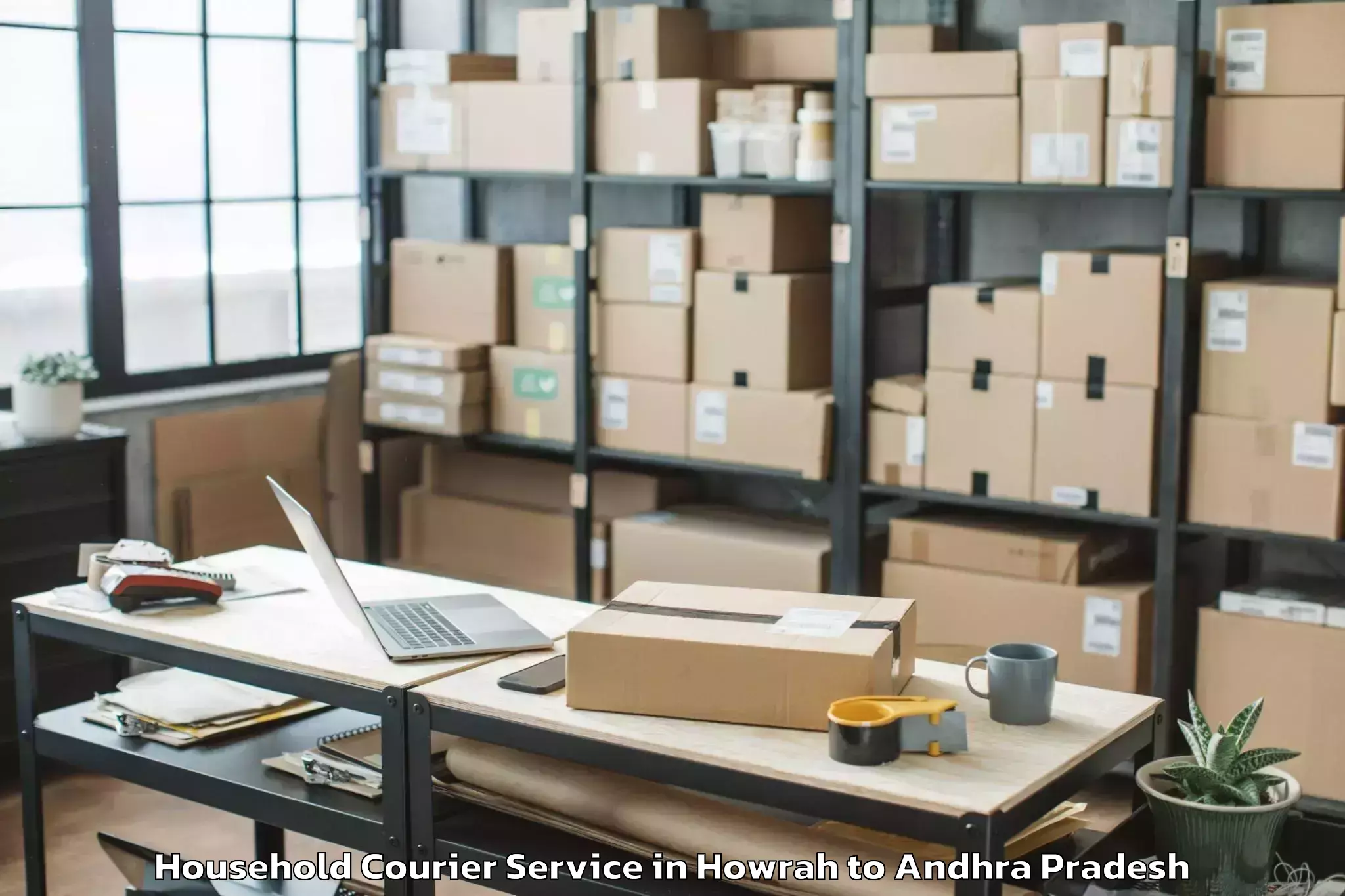 Reliable Howrah to Cheepurupalle Household Courier